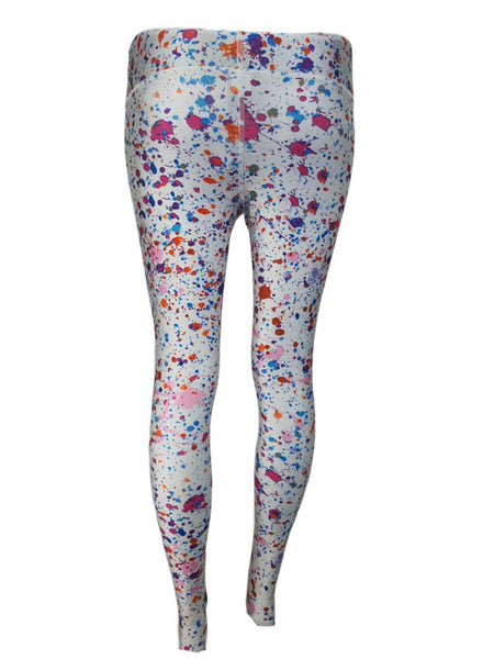 TEREZ Women's White Dot Com Leggings #350028133 NWT