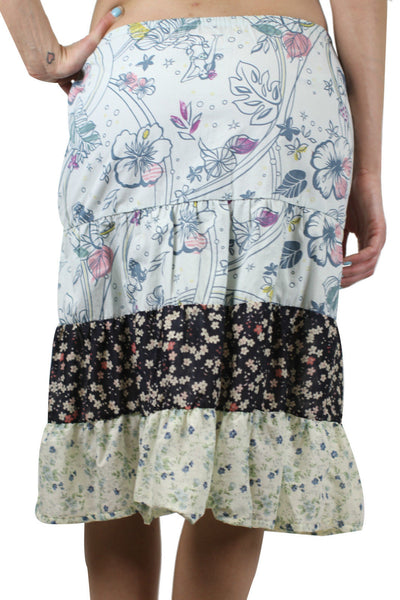 CUSTO BARCELONA Women's Country Floral Peasant Skirt 393528 $108 NWT