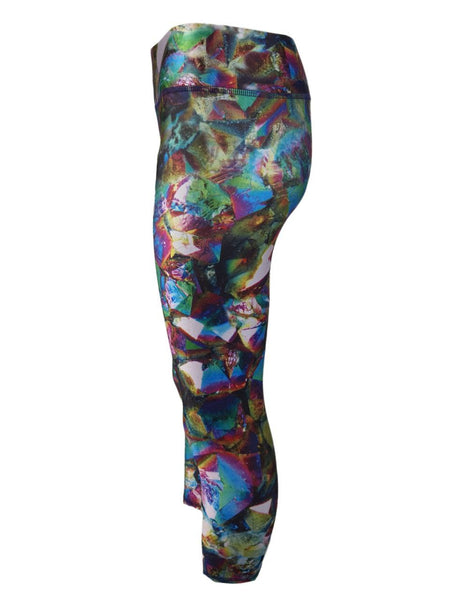 TEREZ Women's Multicolor Metallic Crystal Leggings #424027702 Small NWT
