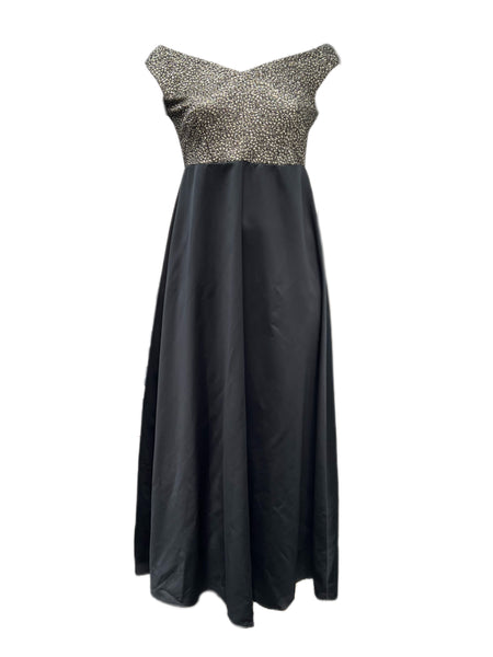 MARINA RINALDI Womens Dadaista Off-Shoulder Evening Gown $1140 NWT