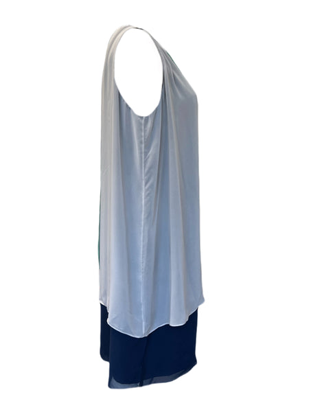 Marina Rinaldi Women's Green Danzare Sleeveless Shift Dress Size 20W/29 NWT