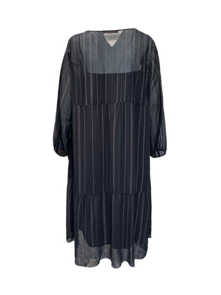 Marina Rinaldi Women's Black Decano Maxi Dress Size 24W/33 NWT