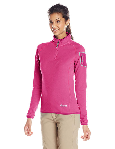 Sherpa Adventure Gear Women's Dikila 1/4 Zip Long Sleeve Tee SW112 $79.95 NEW