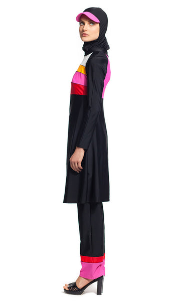 MODEST SEA Emma 3-Pc Full Coverage Swimsuit Burkini 11012 $267 NEW