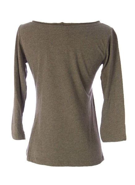 Lunn Women's Excuse Cropped Sleeve Boatneck Top Liege