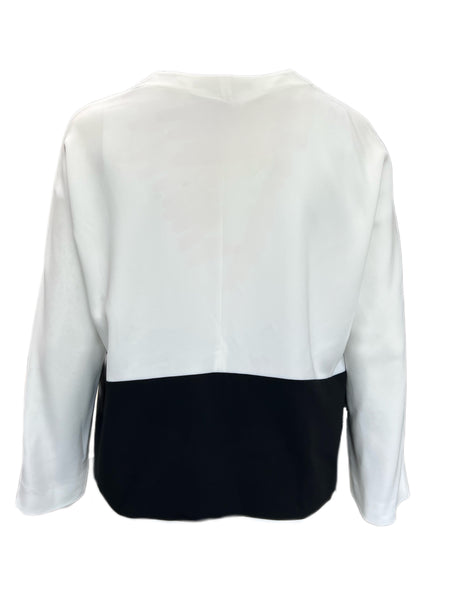 Marina Rinaldi Women's White Fascia Open Front Blazer Size 18W/27 NWT
