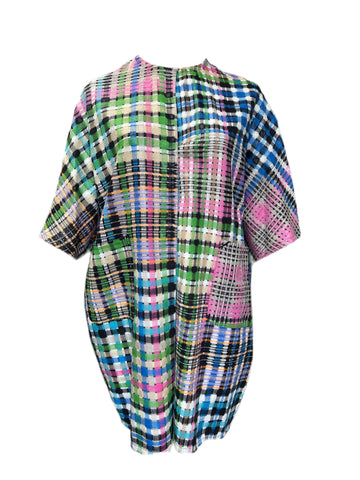 MARINA RINALDI Women's Green/Pink Fase Casual Jacket $915 NWT
