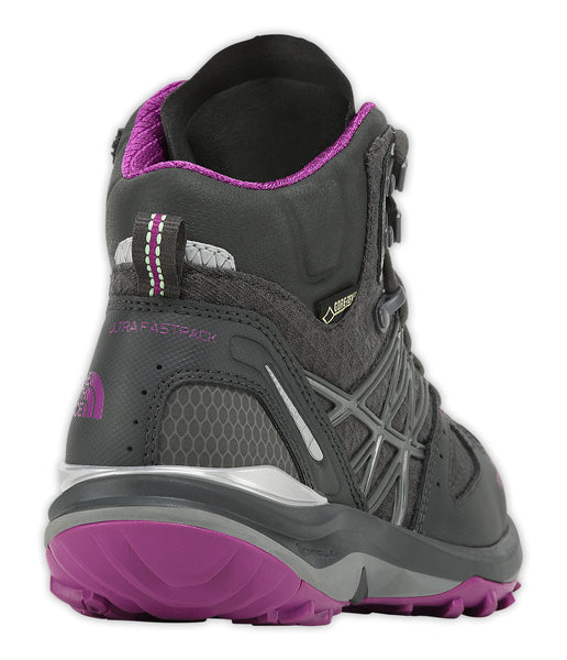 The North Face Women Shadow Grey/Purple Ultra Fastpack GTX Hiking Shoes Sz 5 NEW