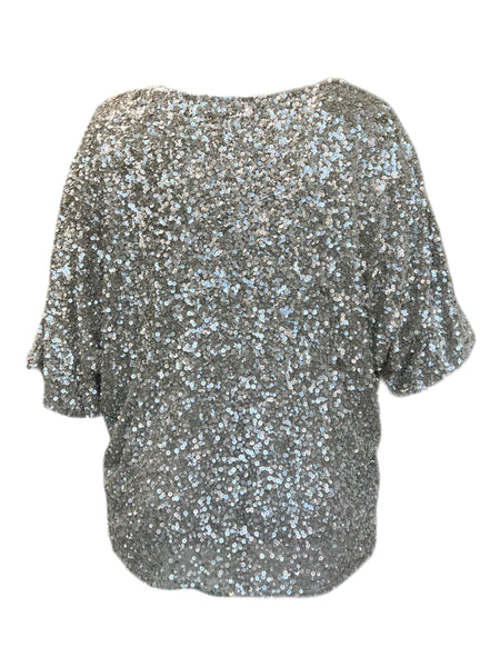 Marina Rinaldi Women's Ivory Fata Beaded Blouse NWT