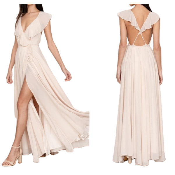 YUMI KIM Women's Ivory Full Bloom Maxi Dress #DR18137 Small NWT