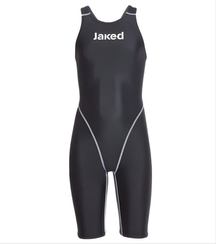 JAKED Girl's Black Junior Waterzero One Piece Swimsuit #J11 12 NWT