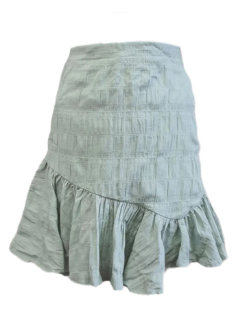 LOST IN LUNAR Women's Green Mid Length Cotton A-Line Skirt #L0190 X-Small NWT