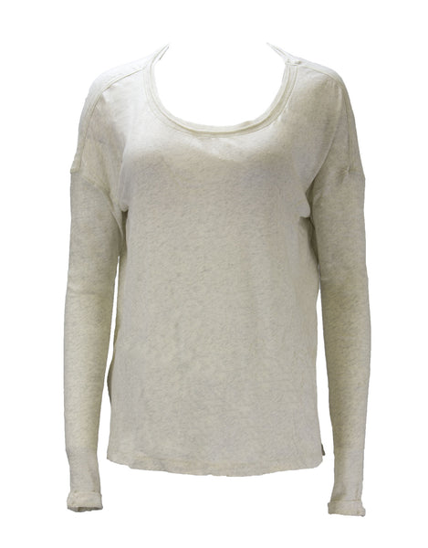 Grey State Women's Cotton Yummy Tee, Crème Heather, Medium