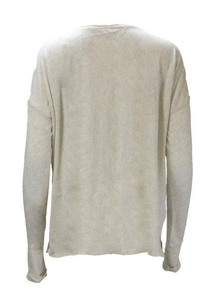 Grey State Women's Cotton Yummy Tee, Crème Heather, Large