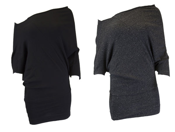 GREY STATE Women's One Off Shoulder Chantal Tunic Top $160 NEW