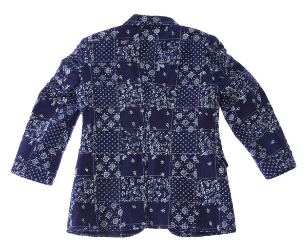 HICKEY FREEMAN Boy's Navy Floral/Dot Printed Blazer Y71502004 $375 NEW