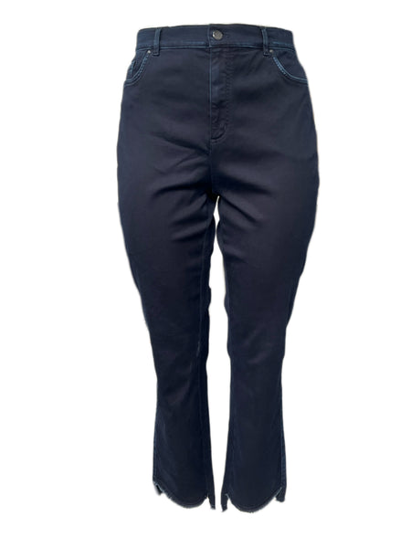 Marina Rinaldi Women's Navy Idillio Straight Jeans Size 22W/31 NWT