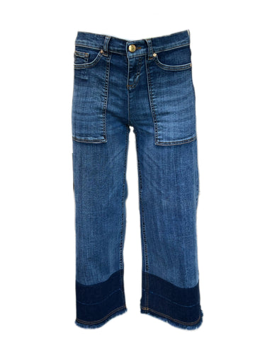 ASHLEY GRAHAM X MARINA RINALDI Women's Sky Blue Idoma Jeans $225 NWT