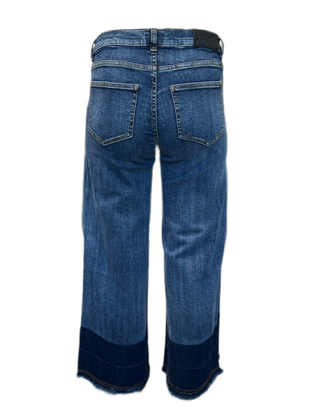 ASHLEY GRAHAM X MARINA RINALDI Women's Sky Blue Idoma Jeans $225 NWT