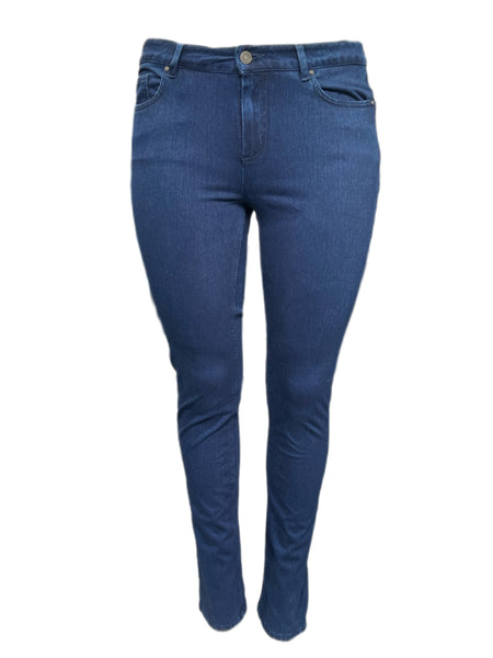 Marina Rinaldi Women's Indaco Idro Slimme Denim Pants NWT