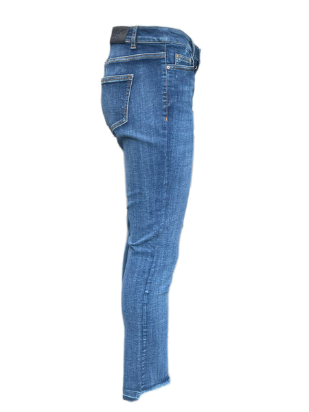 Marina Rinaldi Women's Blue Idruro Slimme Denim Pants NWT