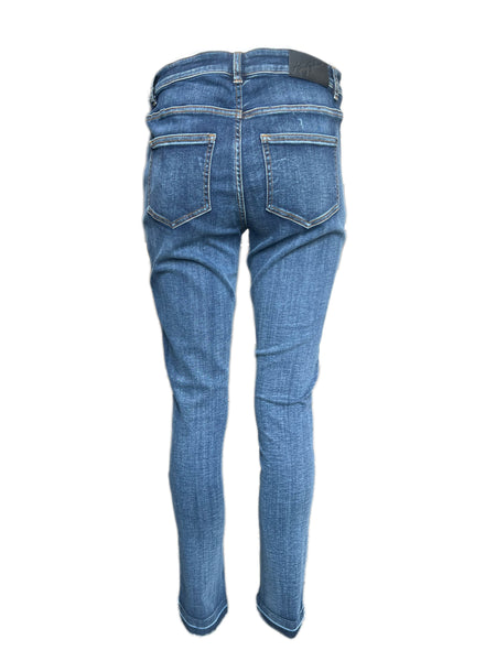 Marina Rinaldi Women's Blue Idruro Slimme Denim Pants NWT