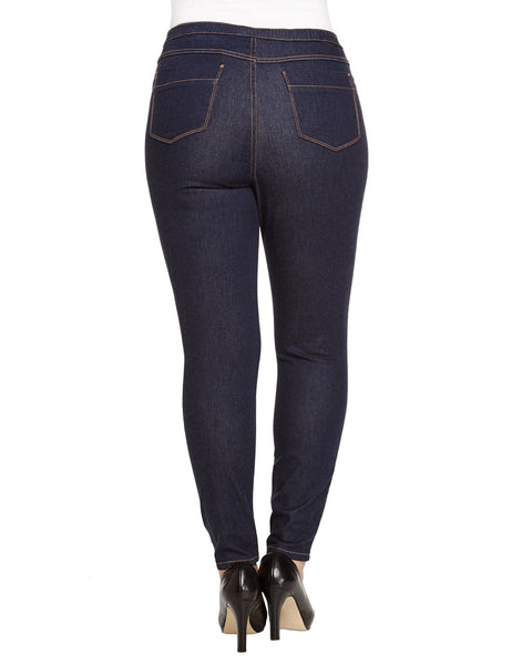 MARINA RINALDI Women's Dark Indigo Ignoto Jeggings $220 NWT