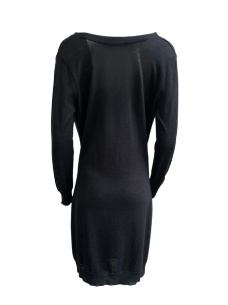 SEVENTY Women's Black Cowl Neck Long Sleeve Dress 9562600 $247 NEW