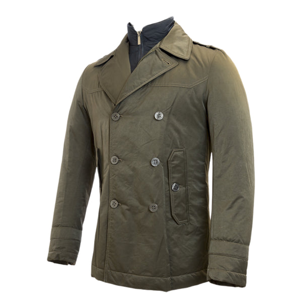 J.W. TABACCHI Olive Removable Front Lining Basic Jacket M6035N $354 NWT