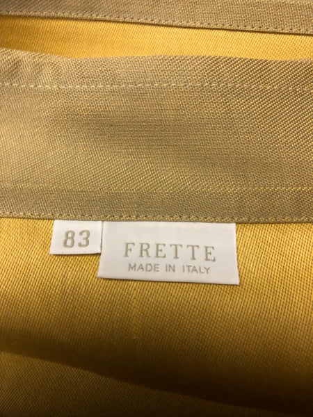 FRETTE Italy Tihany Taupe Cotton Square Tablecloth 83" x 83" NEW