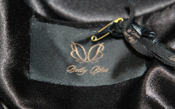 BETTY BLUE Women's Black Detailed Panther Trim Shift Dress IT Sz 42 NWT $464