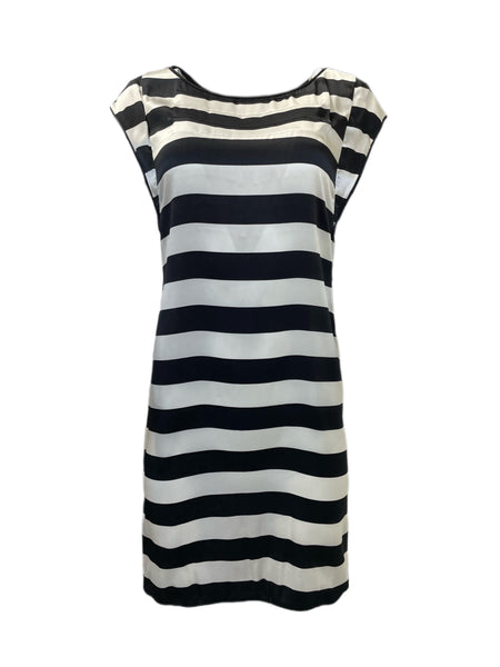 ANNE LEMAN Women's Striped/Gold Eglantine Cocktail Dress SP91DR1 $468 NEW