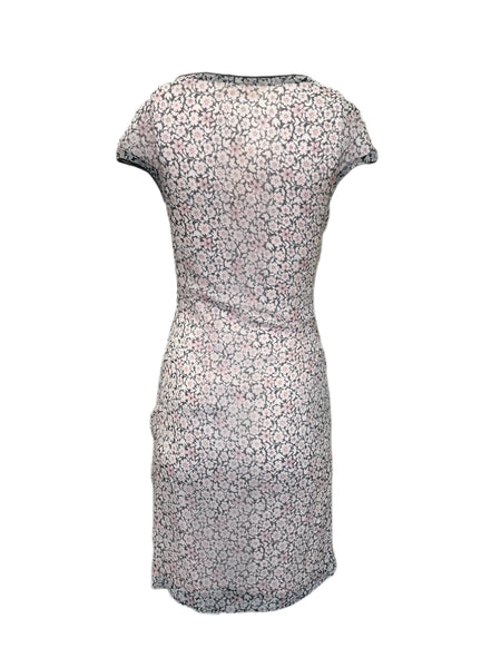 ANNE LEMAN Women's Floral Blossom Ruched Chrysanta Dress SP92DR10 $468 NEW