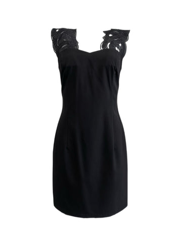 ANNE LEMAN Women's Black Intertwined Strap Narcissa Dress SP91DR8 $575 NEW