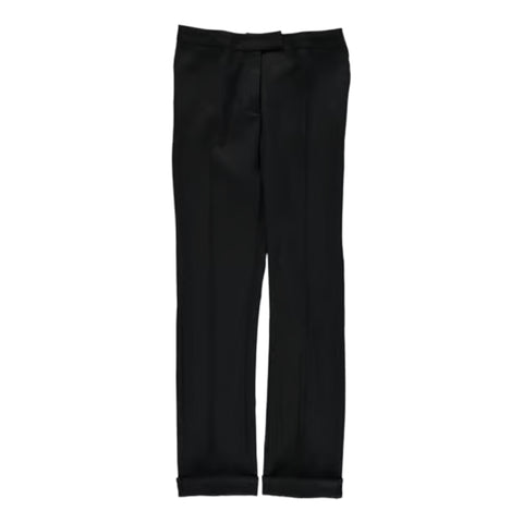 SEVENTY Women's Black Straight Wool Pants 1501700 IT Sz 40 $159 NEW