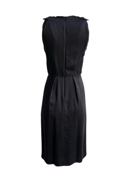 PHILOSOPHY Women's Black Beadeed Sleeveless Silk Dress GV0431 $489 NEW