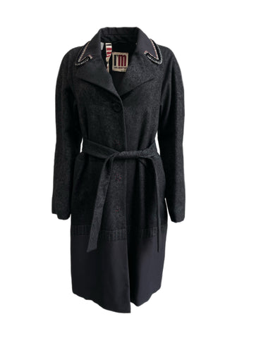 I'M ISOLA MARRAS Women's Black Long Sleeve Overcoat 332017 Size 46 $679 NEW