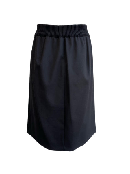 LES COPAINS BLUE Women's Front Slit Skirt IT 46 Black