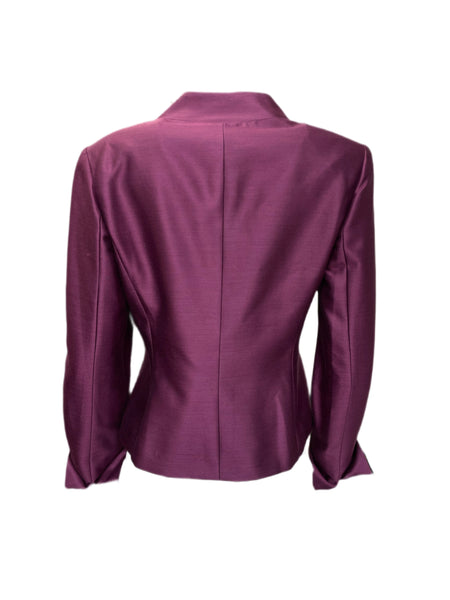 CLIPS Women's Purple Feathered Lined Blazer WO1D6461899 $1, 048 NEW