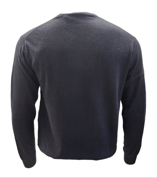 Rodd & Gunn Men's Black Wool Cashmere Soft Inchibonne Knit Sweater Large NWT