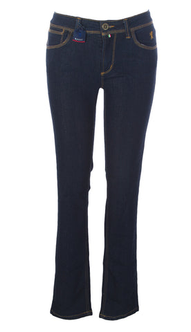 JAGGY Women's Indigo Denim Slim Fit Low Rise Anne Jeans NWT