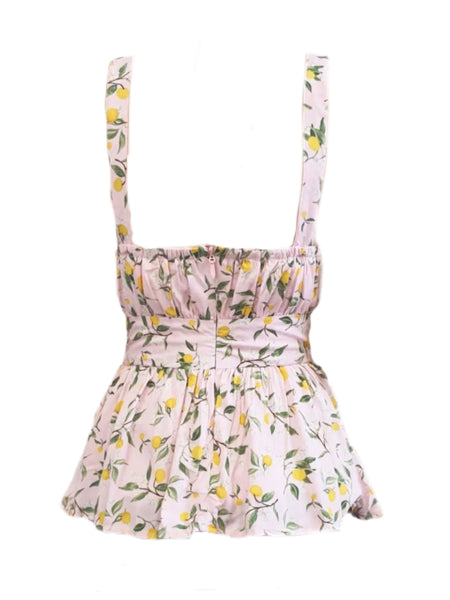 LOST IN LUNAR Women's Pink Printed Rayon Tank Top #L0178 X-Small NWT