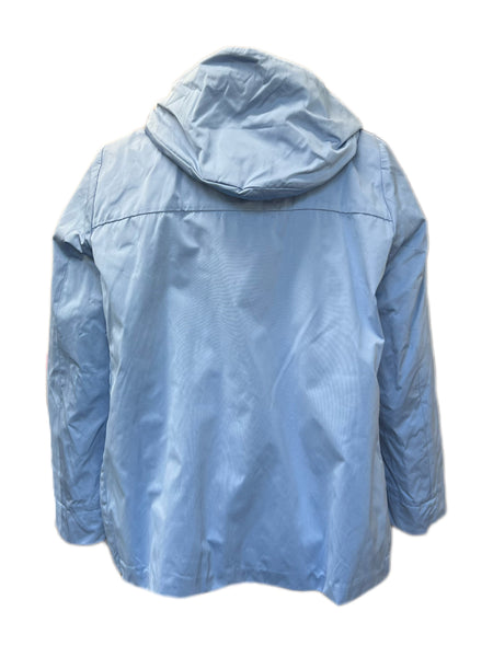 Marina Rinaldi Women's Blue Livinston Hooded Jacket Size 22W/31 NWT