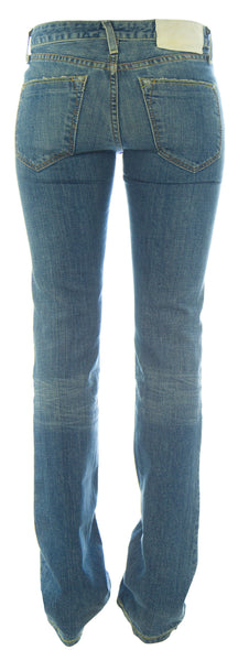 LOOMSTATE Women's Mist Wash Ethos Cotton Classic Rise Flare Jeans NEW
