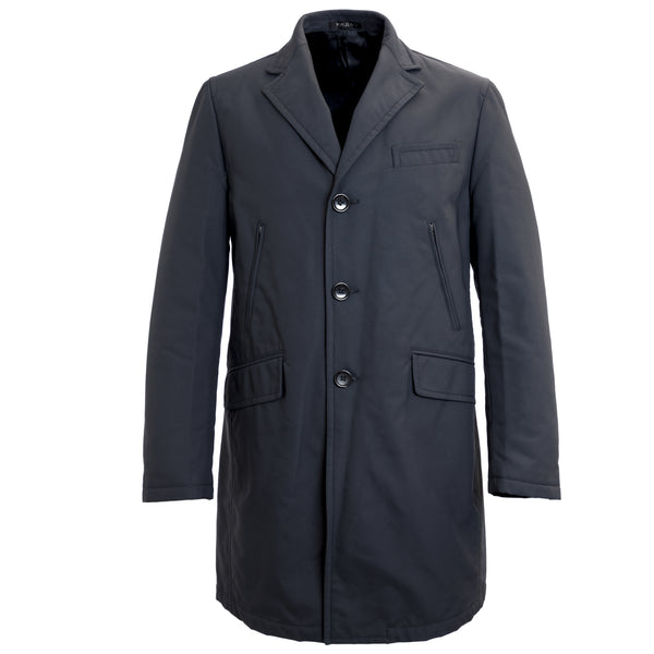MANUEL RITZ Navy Blue Romovable Lining Long Coat 113C4187X $514 NWT