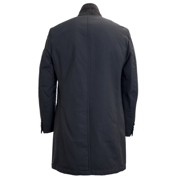 MANUEL RITZ Navy Blue Romovable Lining Long Coat 113C4187X $514 NWT