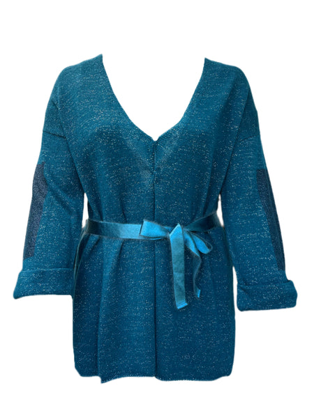 MARINA RINALDI Women's Medioevo Shimmer Cardigan