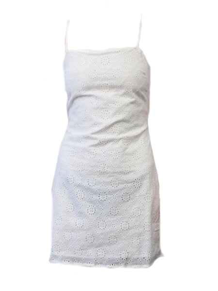 MADISON THE LABEL Women's White Cotton Lace Mini Dress #MS0233 X-Small NWT