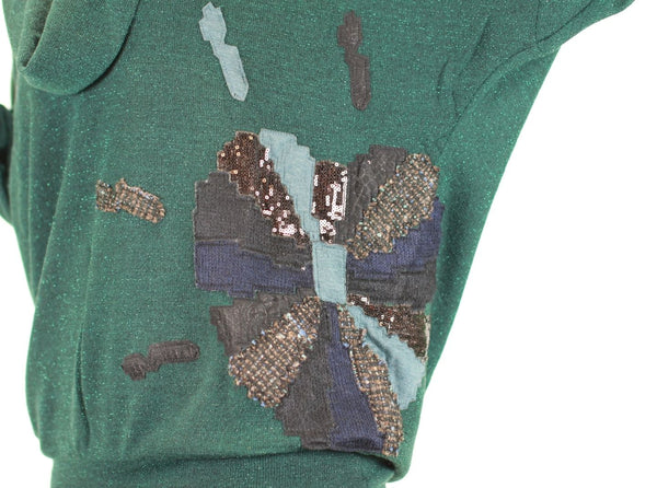 CUSTO BARCELONA Women's New Rain Green Cowl Neck Sweater 2390777 $178 NWT