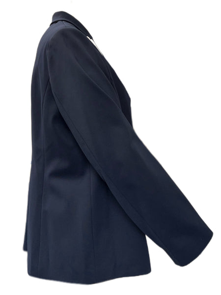 Marina Rinaldi Women's Navy Odalisca Collar Blazer Size 22W/31 NWT